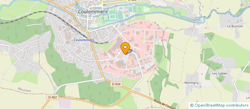 localisation de l'entreprise DJ COULOMMIERS  PIERRY