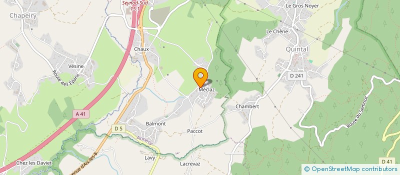 localisation de l'entreprise DJ COURSES  ANNECY