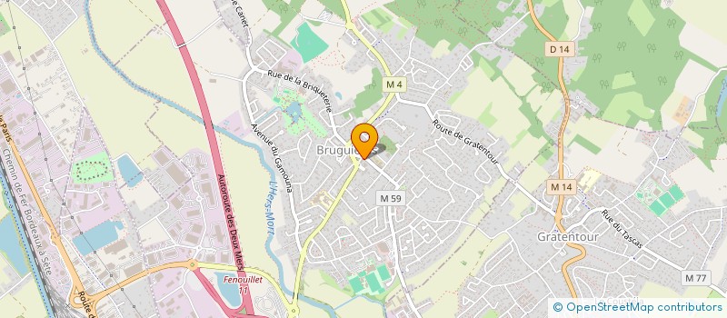 localisation de l'entreprise DJ.DELISLE  BRUGUIERES