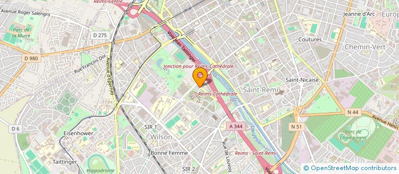 localisation de l'entreprise DJ DIFFUSION à REIMS