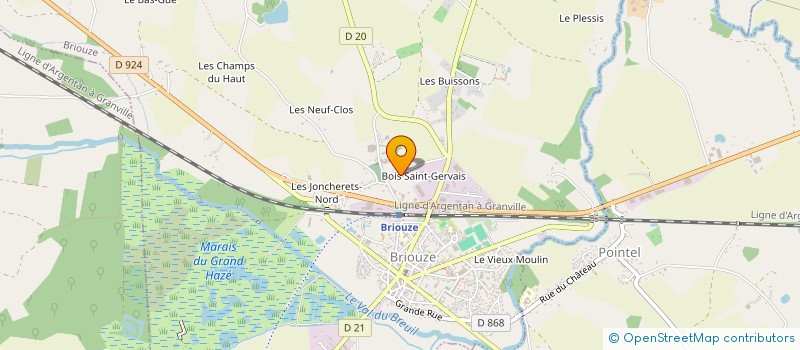 localisation de l'entreprise DJ DISTRIBUTION  BRIOUZE