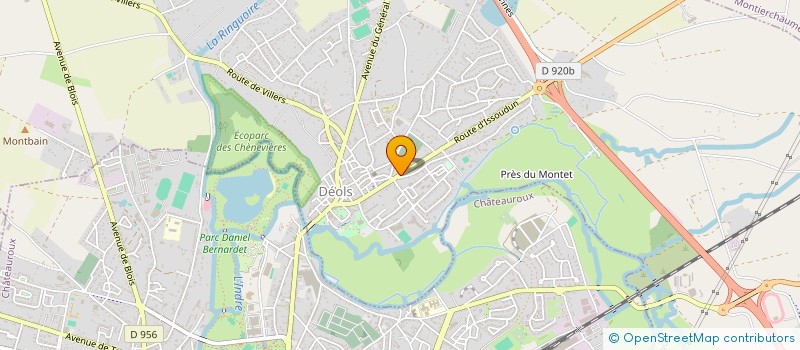 localisation de l'entreprise DJ IMMOBILIER à DEOLS