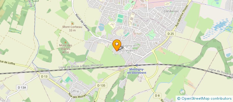 localisation de l'entreprise DJ IMPRESSIONS  MONTIGNY-EN-OSTREVENT