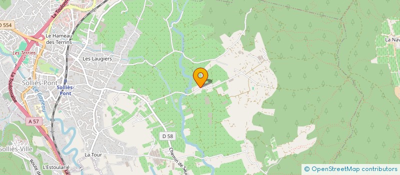 localisation de l'entreprise DJ INDUSTRIE  SOLLIES-PONT