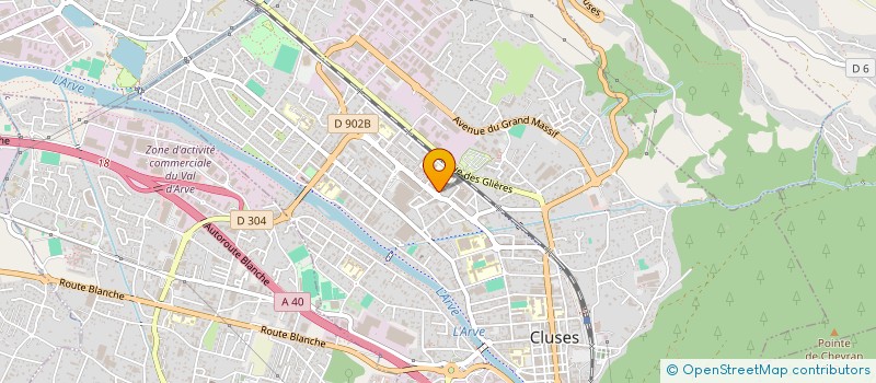 localisation de l'entreprise DJ INVEST à CLUSES