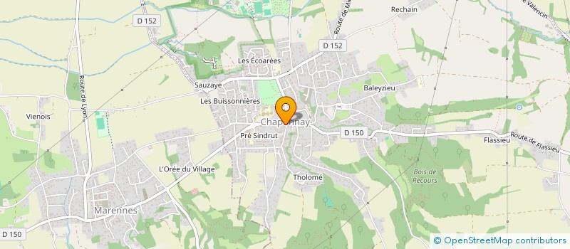 localisation de l'entreprise DJ INVEST  CHAPONNAY