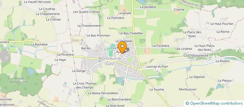 localisation de l'entreprise DJ&JAMES  MONTREUIL-LE-GAST