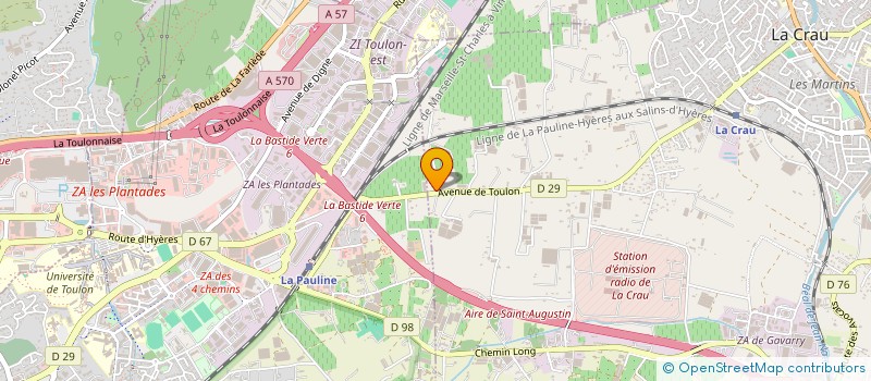 localisation de l'entreprise DJ KADO  LA CRAU