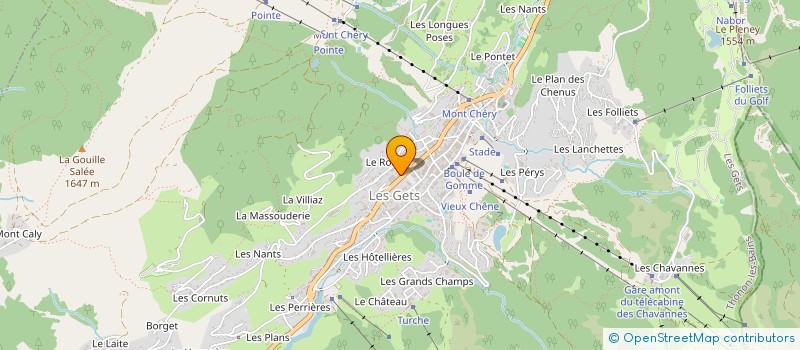 localisation de l'entreprise DJ LES GETS  LES GETS