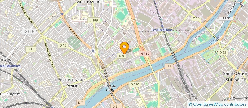 localisation de l'entreprise DJ MARKET à GENNEVILLIERS