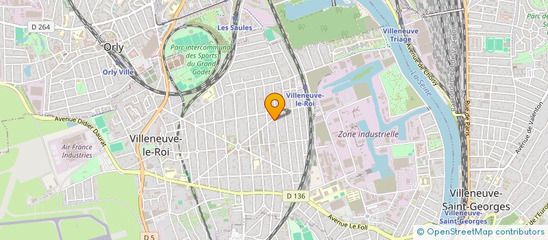 localisation de l'entreprise DJ PLOMBERIE à VILLENEUVE-LE-ROI