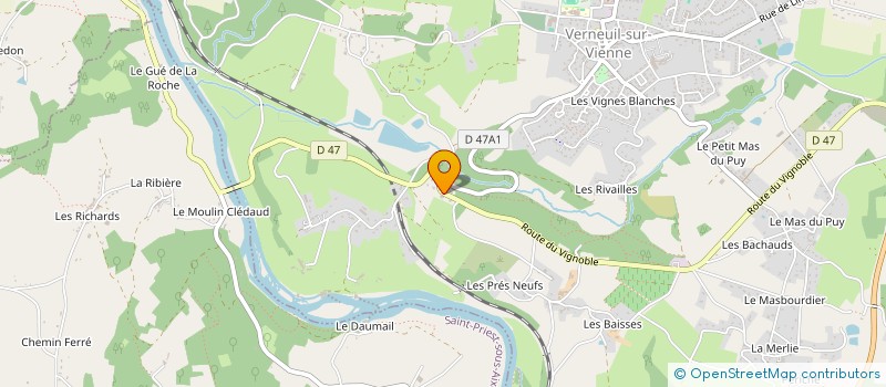 localisation de l'entreprise DJ PROD SOLAR  VERNEUIL-SUR-VIENNE