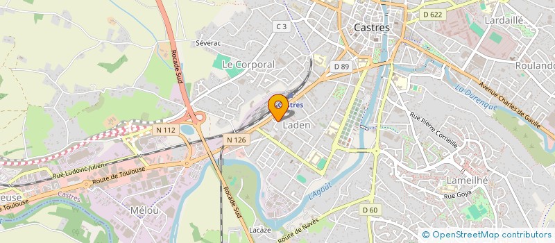 localisation de l'entreprise DJ - REPAR 81 à CASTRES