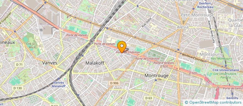 localisation de l'entreprise DJ ROCK PRODUCTIONS AUDIO AND MEDIA  MALAKOFF