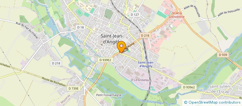 localisation de l'entreprise DJ'S CLUB  SAINT-JEAN-D'ANGELY