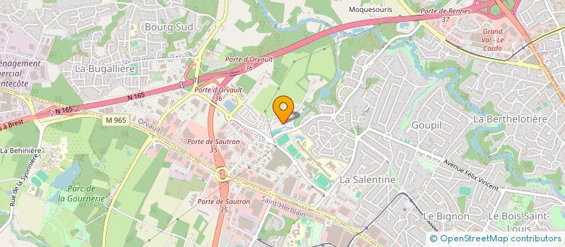 localisation de l'entreprise DJ S OVERHEAT STAGE à ORVAULT
