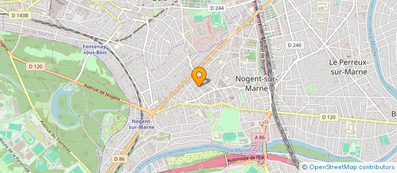 localisation de l'entreprise DJ SET à NOGENT-SUR-MARNE