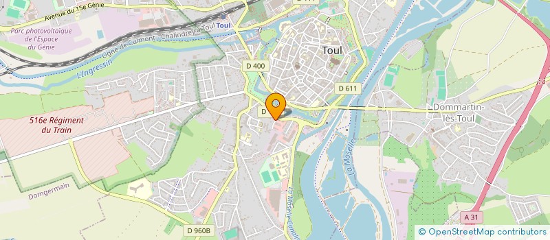 localisation de l'entreprise DJ TRANSACTIONS  TOUL