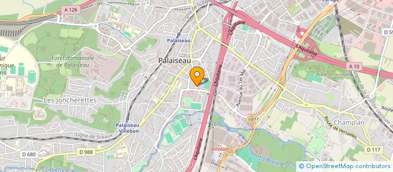 localisation de l'entreprise DJ2E à PALAISEAU
