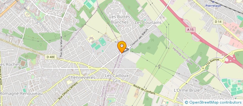 localisation de l'entreprise DJ2M INVEST  HERBLAY-SUR-SEINE