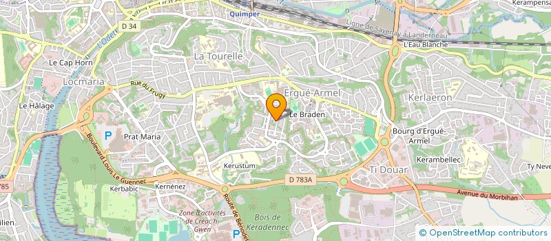 localisation de l'entreprise DJAAZH RECORDS  QUIMPER