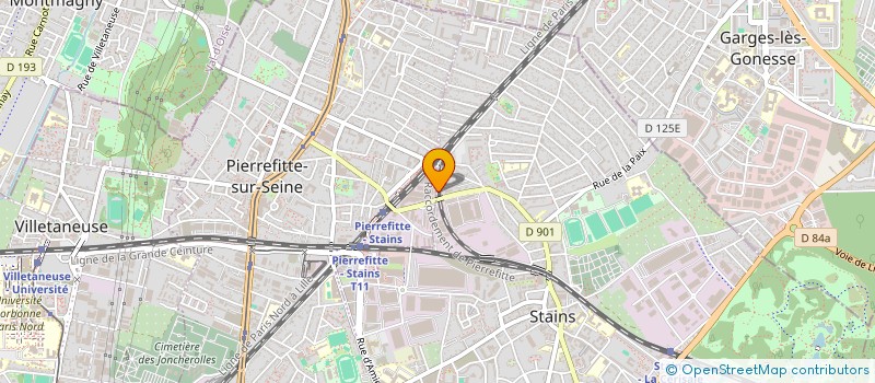 localisation de l'entreprise DJAGO à PIERREFITTE-SUR-SEINE