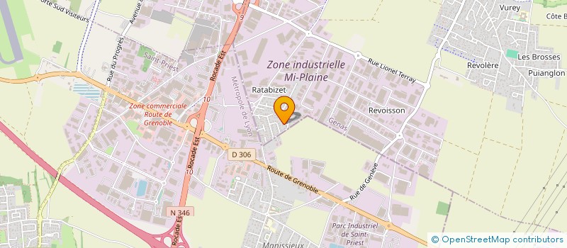 localisation de l'entreprise DJAM  GENAS