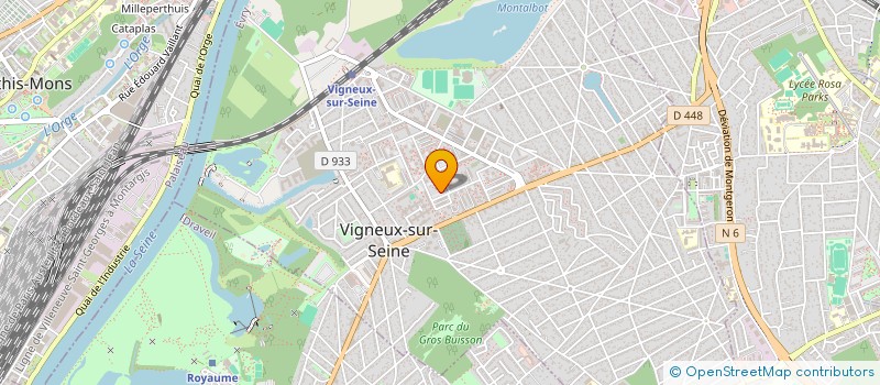 localisation de l'entreprise DJAMA - DJIGUI à VIGNEUX-SUR-SEINE
