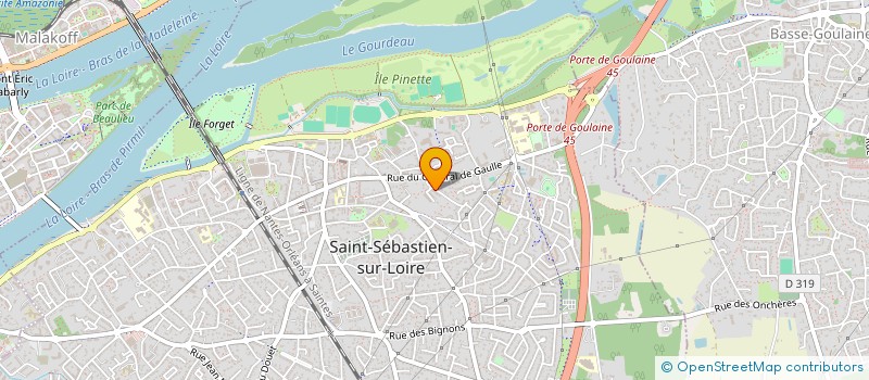 localisation de l'entreprise DJAMA GUINEE à SAINT-SEBASTIEN-SUR-LOIRE