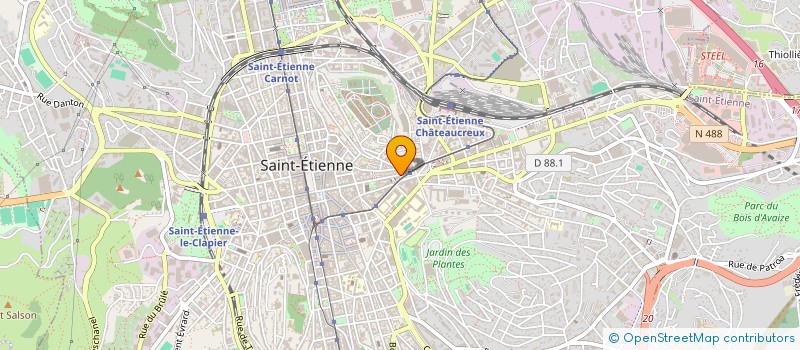 localisation de l'entreprise DJAMAL TRANSPORT  SAINT-ETIENNE