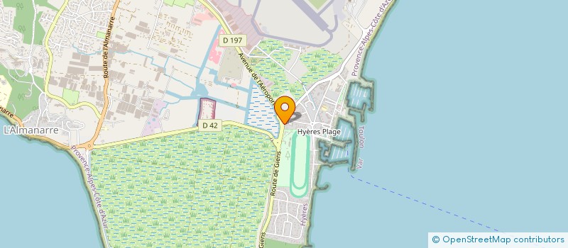 localisation de l'entreprise DJAMBAR à HYERES