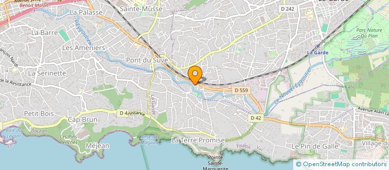 localisation de l'entreprise DJAMEL FRUITS ET LEGUMES à LA GARDE