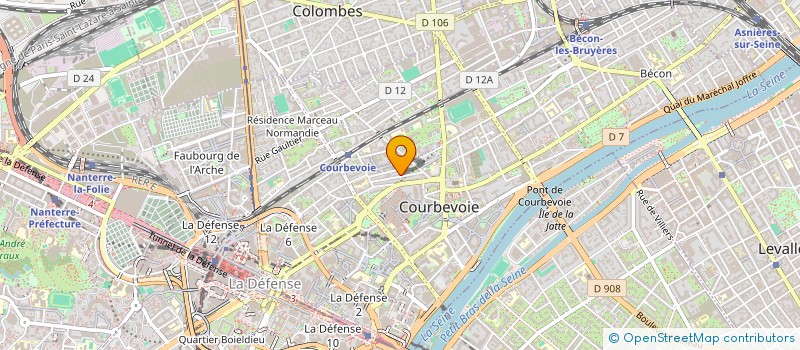 localisation de l'entreprise DJAMEL NAIN à COURBEVOIE