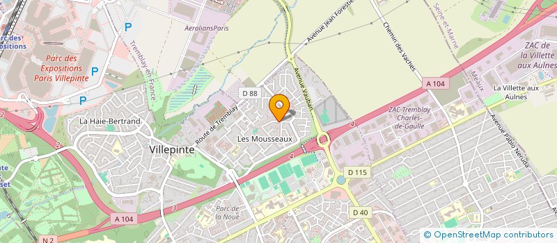 localisation de l'entreprise DJAMIC à VILLEPINTE