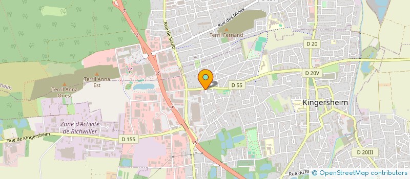 localisation de l'entreprise DJAMKA  KINGERSHEIM