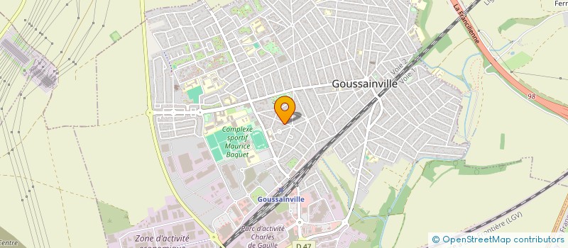 localisation de l'entreprise DJAMS TRANS à GOUSSAINVILLE