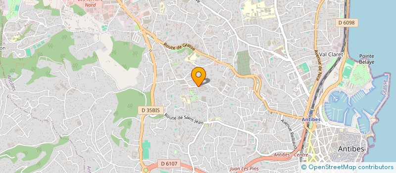 localisation de l'entreprise DJANGO 06 BAT à ANTIBES
