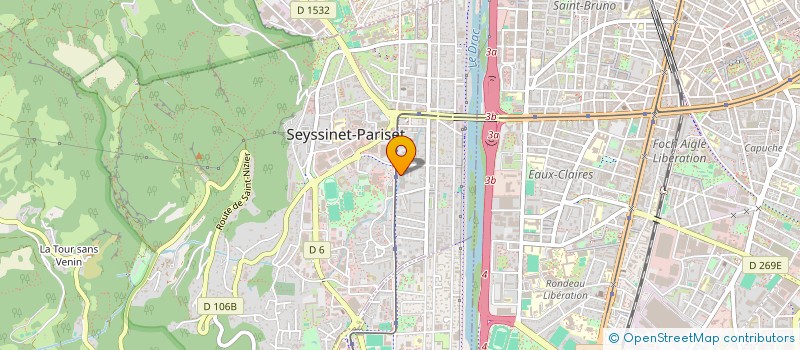 localisation de l'entreprise DJANGO  SEYSSINET-PARISET