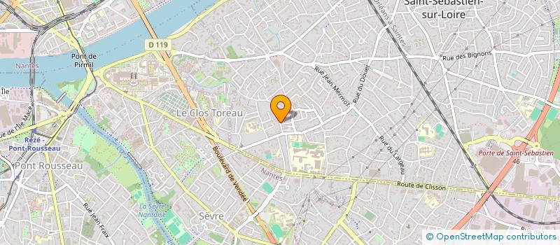 localisation de l'entreprise DJANGO à SAINT-SEBASTIEN-SUR-LOIRE