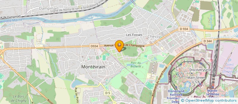 localisation de l'entreprise DJANGOU  CHESSY