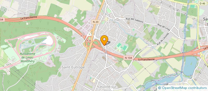 localisation de l'entreprise DJANY à LINAS