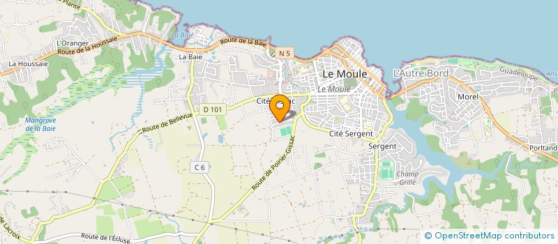 localisation de l'entreprise DJARLE POUR ZOT à LE MOULE