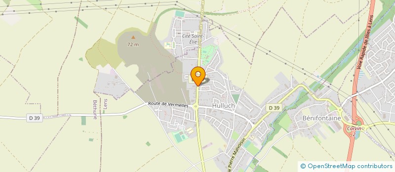 localisation de l'entreprise DJAS  HULLUCH