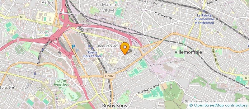 localisation de l'entreprise DJATE SERVICES à ROSNY-SOUS-BOIS