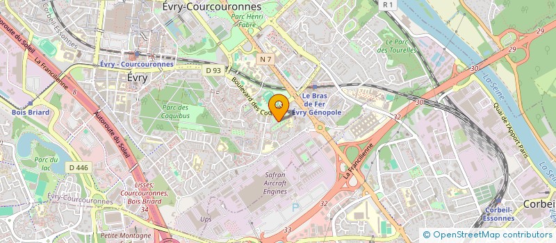 localisation de l'entreprise DJAWO SERVICES  EVRY-COURCOURONNES