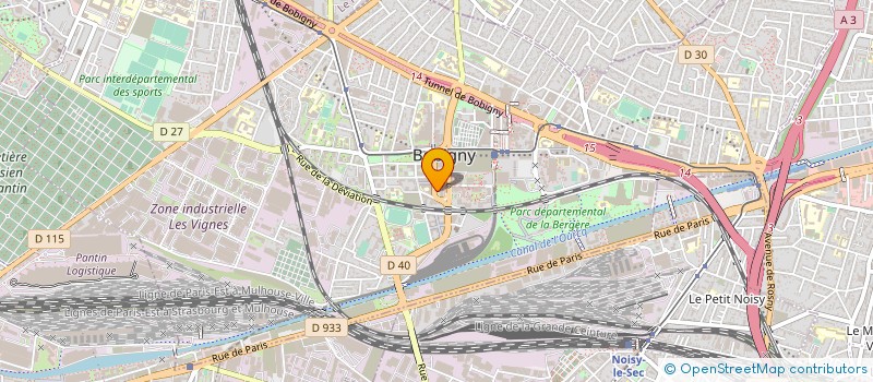 localisation de l'entreprise DJAZAIR   TRAIT D'UNION  BOBIGNY