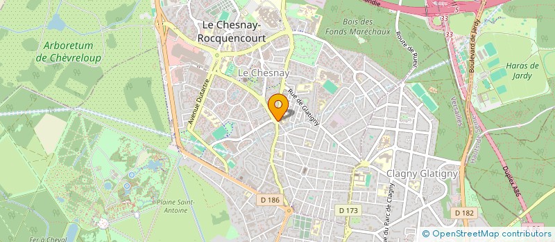 localisation de l'entreprise DJB-BTP à LE CHESNAY-ROCQUENCOURT