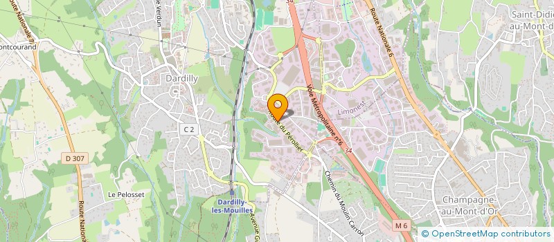 localisation de l'entreprise DJB HOLDING à DARDILLY
