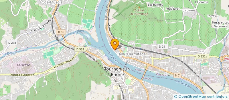 localisation de l'entreprise DJC  TAIN-L'HERMITAGE