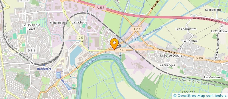 localisation de l'entreprise DJC  ROCHEFORT